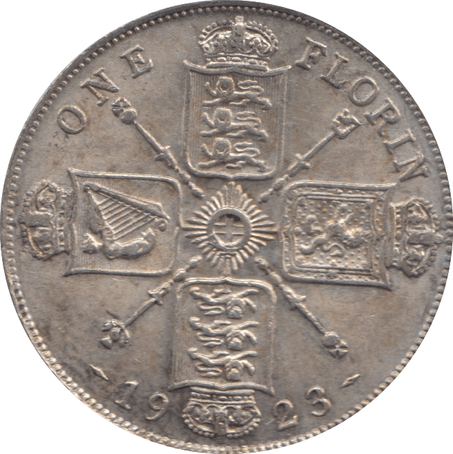 1923 FLORIN ( AUNC ) 25 - Florin - Cambridgeshire Coins