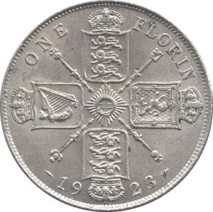 1923 FLORIN ( AUNC ) 4 - Florin - Cambridgeshire Coins