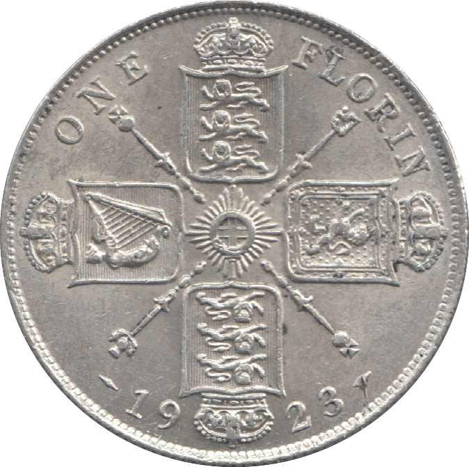 1923 FLORIN ( AUNC ) 4 - Florin - Cambridgeshire Coins