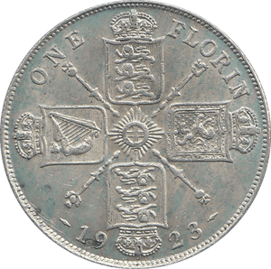 1923 FLORIN (EF ) B - Florin - Cambridgeshire Coins