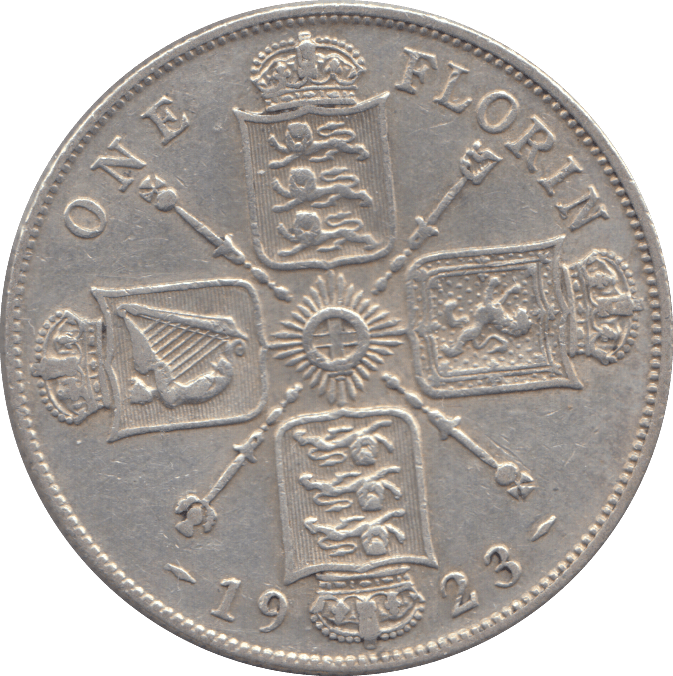 1923 FLORIN ( GF ) - Florin - Cambridgeshire Coins