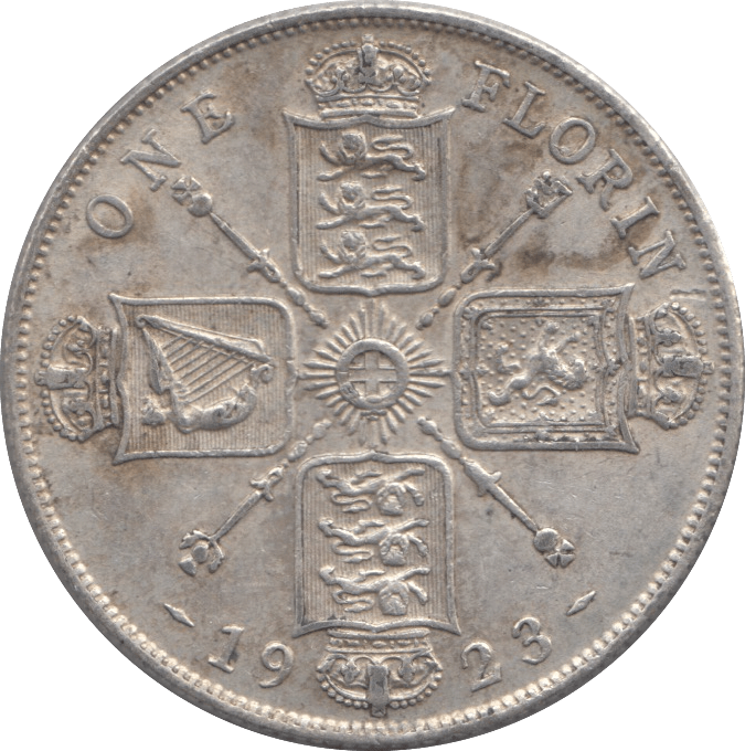 1923 FLORIN ( GVF ) - FLORIN - Cambridgeshire Coins