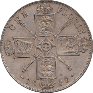 1923 FLORIN ( VF ) 4 - Florin - Cambridgeshire Coins