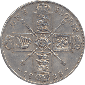 1923 FLORIN ( VF ) 6 - Florin - Cambridgeshire Coins