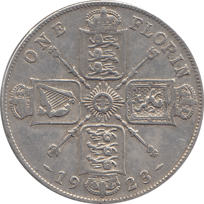 1923 FLORIN ( VF ) 6 - Florin - Cambridgeshire Coins