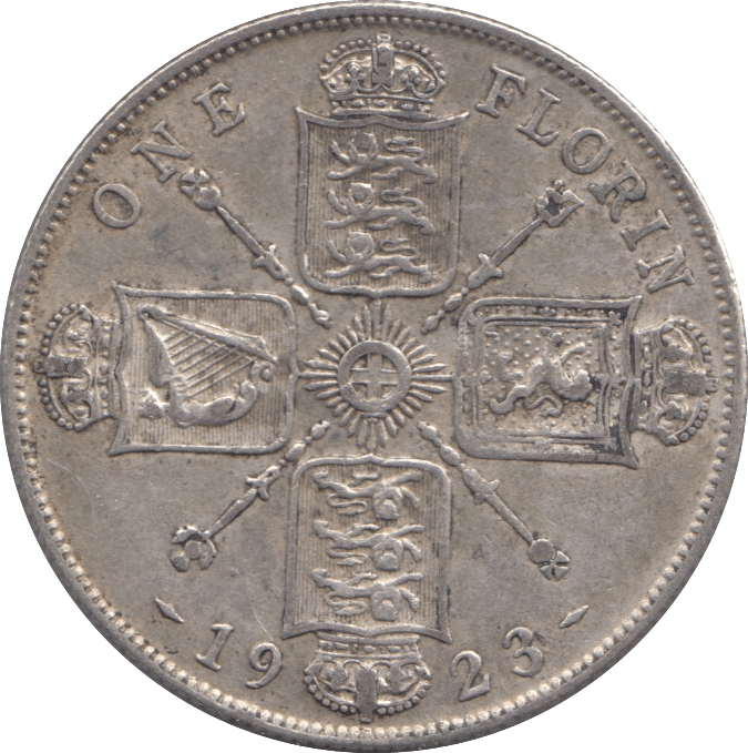 1923 FLORIN ( VF ) - FLORIN - Cambridgeshire Coins