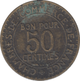 1923 FRANCE 50 CENTIMES - WORLD COINS - Cambridgeshire Coins