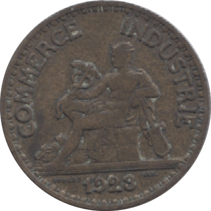 1923 FRANCE 50 CENTIMES - WORLD COINS - Cambridgeshire Coins