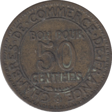 1923 FRANCE 50 CENTIMES - WORLD COINS - Cambridgeshire Coins
