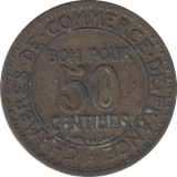 1923 FRANCE 50 CENTIMES - WORLD COINS - Cambridgeshire Coins