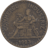 1923 FRANCE 50 CENTIMES - WORLD COINS - Cambridgeshire Coins