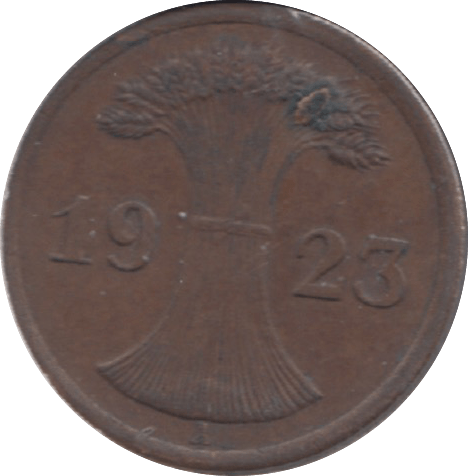 1923 GERMANY TWO PFENNIG - WORLD COINS - Cambridgeshire Coins