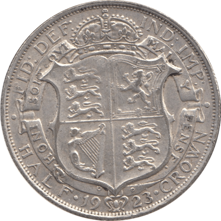 1923 HALFCROWN ( EF ) - Halfcrown - Cambridgeshire Coins