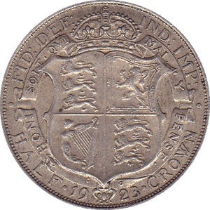 1923 HALFCROWN ( EF ) - Halfcrown - Cambridgeshire Coins