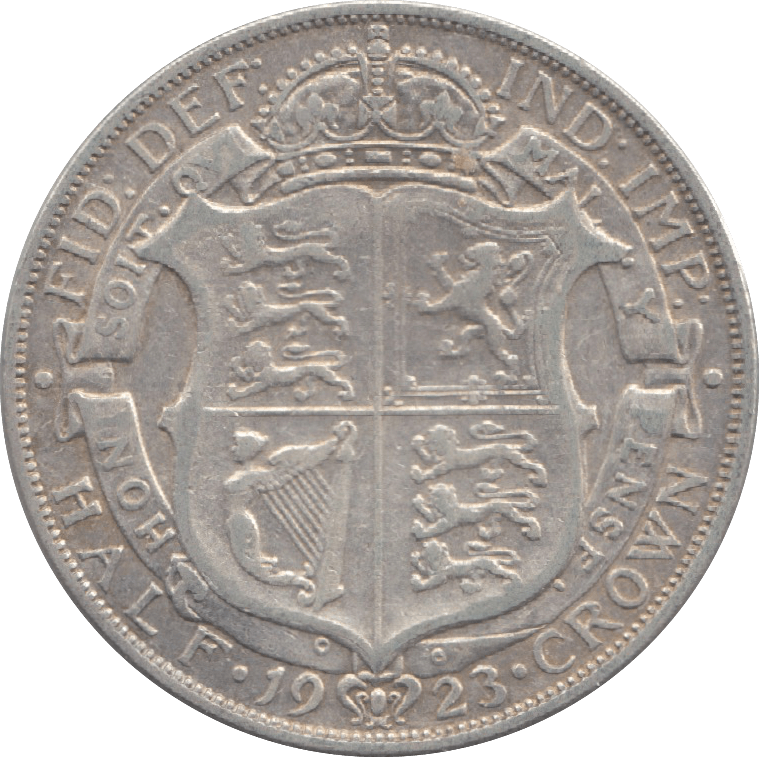 1923 HALFCROWN ( FINE ) 10 - Halfcrown - Cambridgeshire Coins