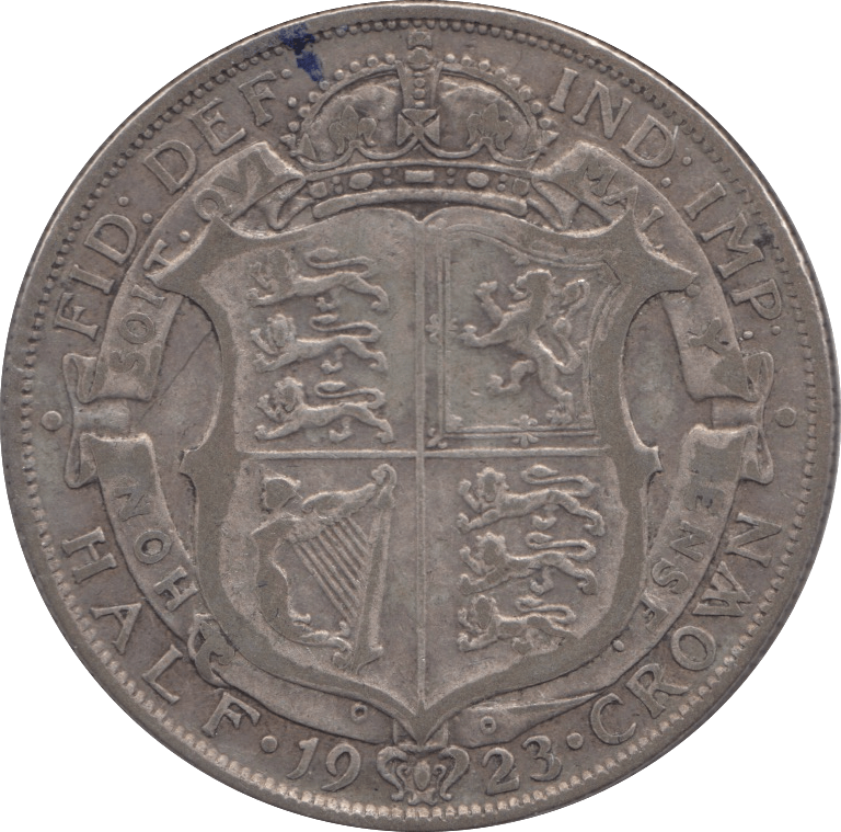 1923 HALFCROWN ( FINE ) 11 - Halfcrown - Cambridgeshire Coins