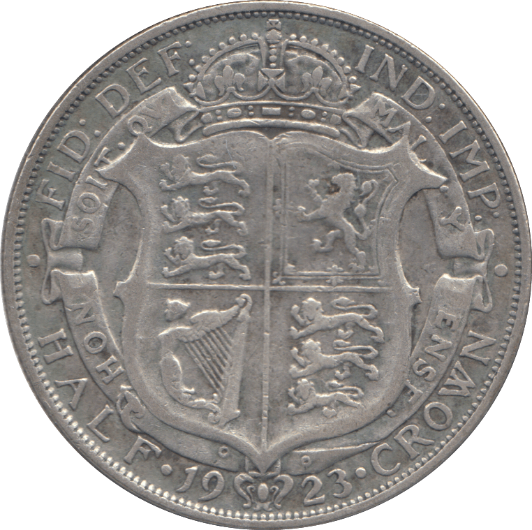 1923 HALFCROWN ( FINE ) 2 - Halfcrown - Cambridgeshire Coins
