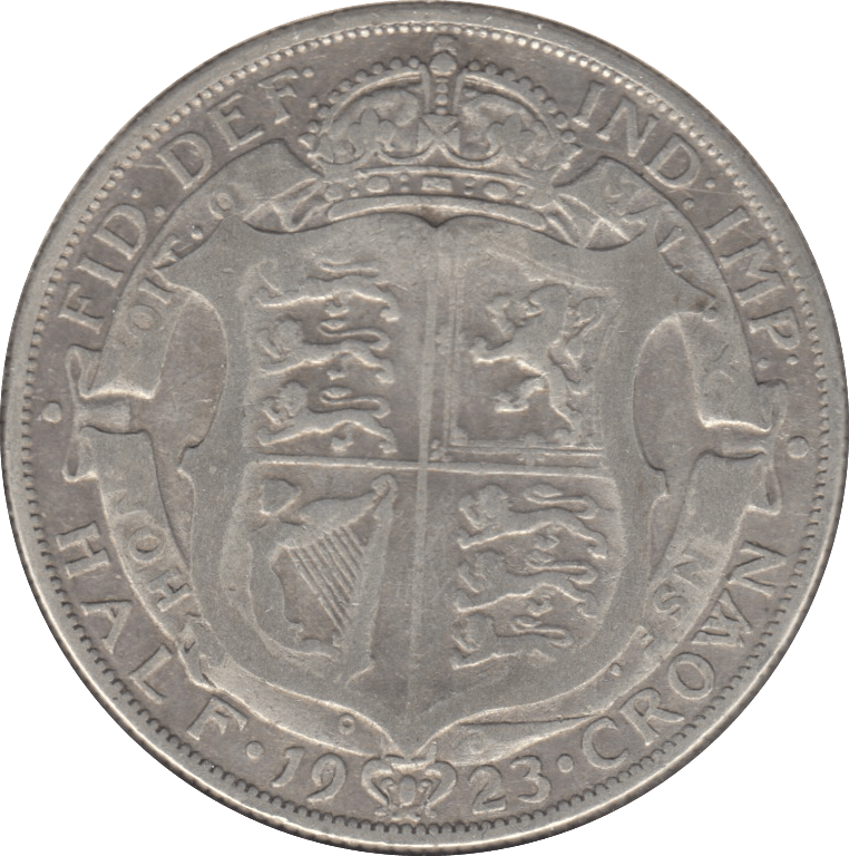 1923 HALFCROWN ( FINE ) 7 - Halfcrown - Cambridgeshire Coins