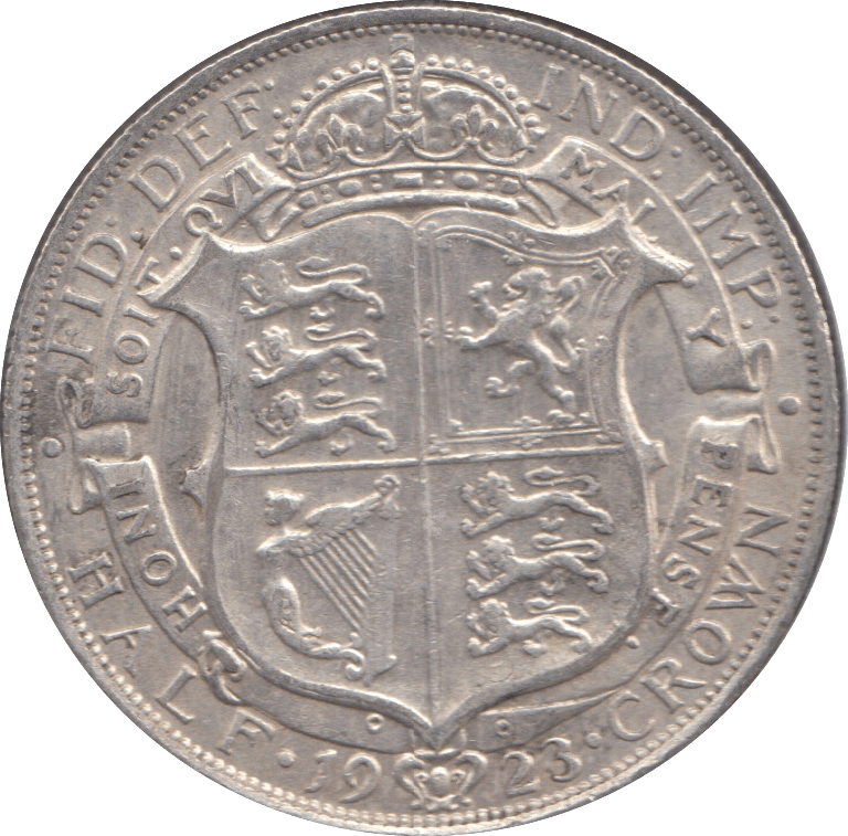 1923 HALFCROWN ( GVF ) 3 - Halfcrown - Cambridgeshire Coins
