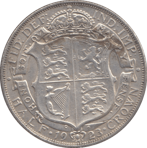1923 HALFCROWN ( GVF ) 3 - Halfcrown - Cambridgeshire Coins