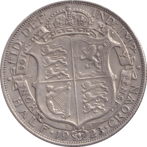 1923 HALFCROWN ( GVF ) - Halfcrown - Cambridgeshire Coins