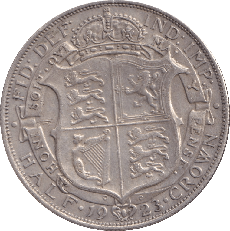 1923 HALFCROWN ( GVF ) - Halfcrown - Cambridgeshire Coins
