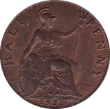 1923 HALFPENNY ( AUNC ) - Halfpenny - Cambridgeshire Coins