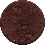1923 HALFPENNY ( UNC ) D - Halfpenny - Cambridgeshire Coins