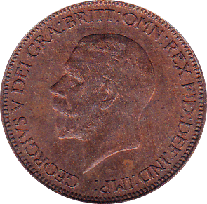 1923 HALFPENNY ( UNC ) D - Halfpenny - Cambridgeshire Coins