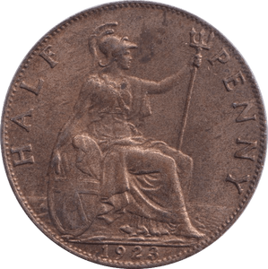 1923 HALFPENNY ( UNC ) - Halfpenny - Cambridgeshire Coins
