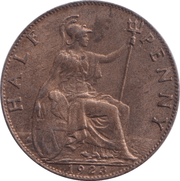 1923 HALFPENNY ( UNC ) - Halfpenny - Cambridgeshire Coins