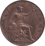 1923 HALFPENNY ( UNC ) - Halfpenny - Cambridgeshire Coins