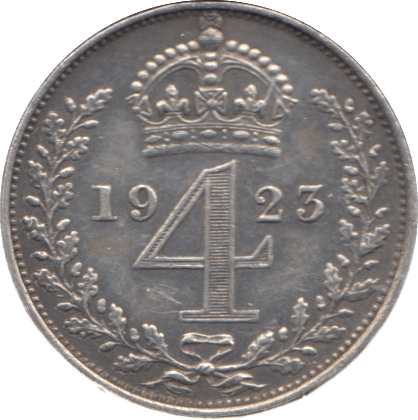 1923 MAUNDY FOURPENCE ( VF ) - Maundy Coins - Cambridgeshire Coins
