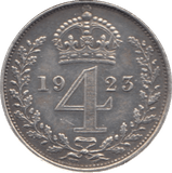 1923 MAUNDY FOURPENCE ( VF ) - Maundy Coins - Cambridgeshire Coins