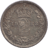 1923 MAUNDY TWOPENCE ( EF ) - MAUNDY TWOPENCE - Cambridgeshire Coins