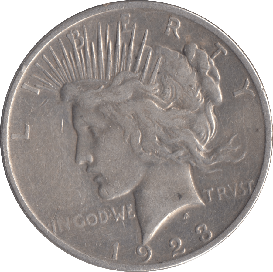 1923 PEACE DOLLAR USA DENVER MINT - SILVER WORLD COINS - Cambridgeshire Coins