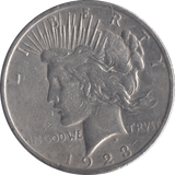 1923 PEACE DOLLAR USA PHILADELPHIA MINT - SILVER WORLD COINS - Cambridgeshire Coins