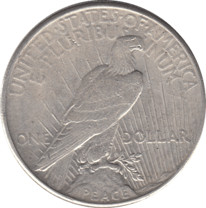 1923 PEACE ONE DOLLAR SILVER U.S.A - SILVER WORLD COINS - Cambridgeshire Coins