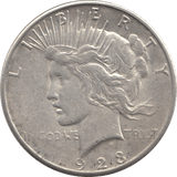 1923 PEACE ONE DOLLAR SILVER U.S.A - SILVER WORLD COINS - Cambridgeshire Coins