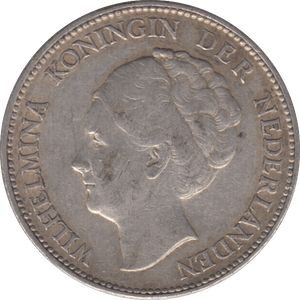 1923 SILVER 1 GUILDER NETHERLANDS - SILVER WORLD COINS - Cambridgeshire Coins