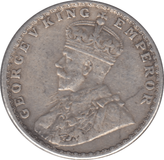 1923 SILVER HALF RUPEE INDIA - SILVER WORLD COINS - Cambridgeshire Coins