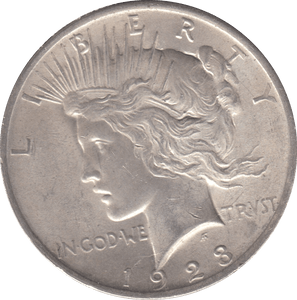 1923 SILVER ONE DOLLAR USA 3 - SILVER WORLD COINS - Cambridgeshire Coins