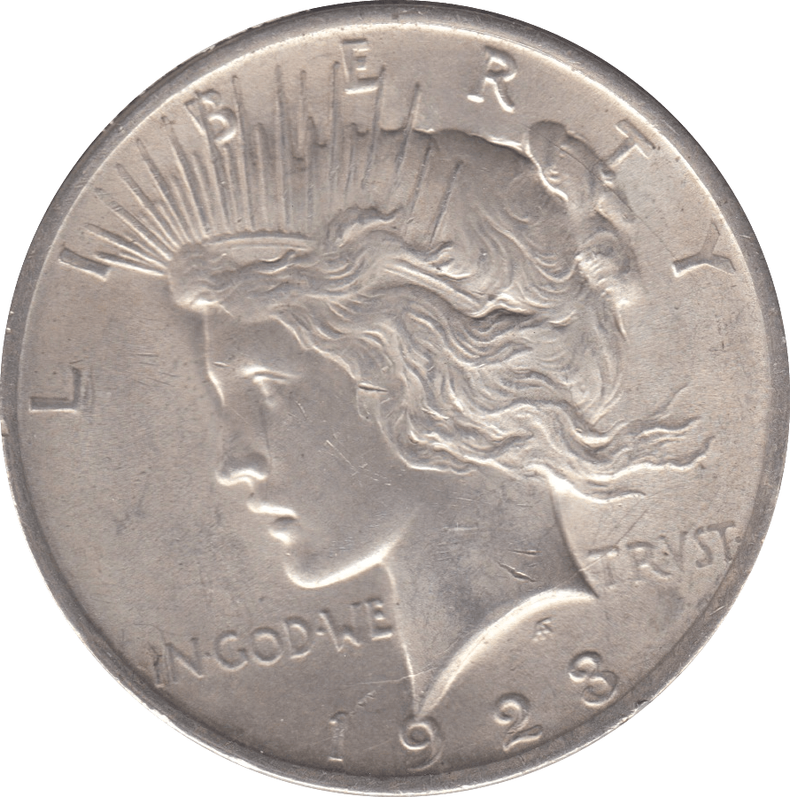 1923 SILVER ONE DOLLAR USA 3 - SILVER WORLD COINS - Cambridgeshire Coins