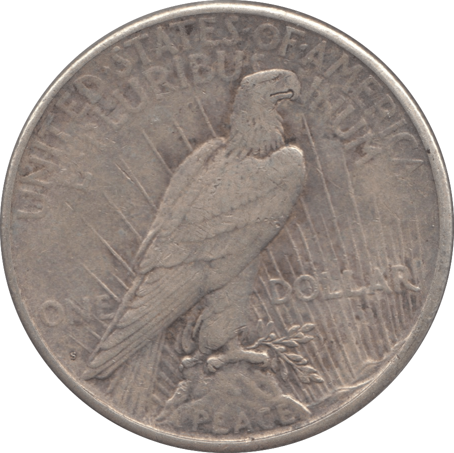 1923 SILVER PEACE DOLLAR USA 3 - SILVER WORLD COINS - Cambridgeshire Coins