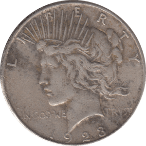 1923 SILVER PEACE DOLLAR USA 7 - WORLD SILVER COINS - Cambridgeshire Coins