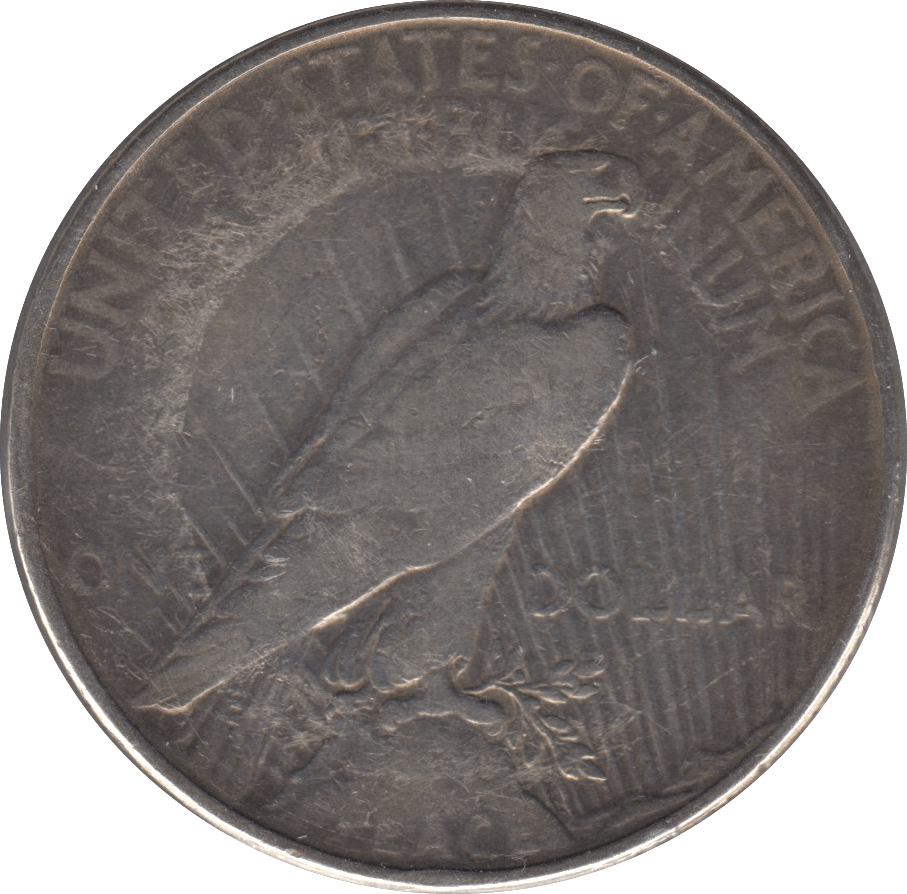 1923 SILVER PEACE DOLLAR USA 8 - SILVER WORLD COINS - Cambridgeshire Coins