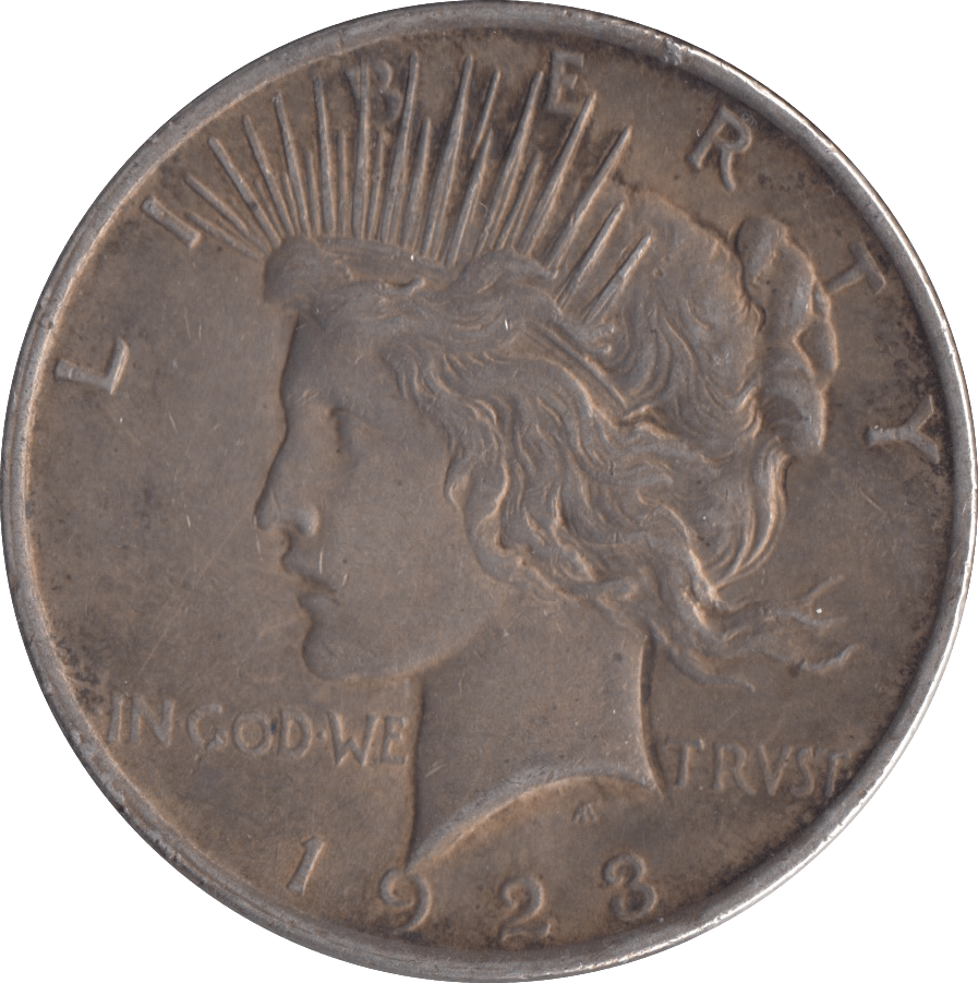 1923 SILVER PEACE DOLLAR USA ( PHILADELPHIA MINT ) - SILVER WORLD COINS - Cambridgeshire Coins