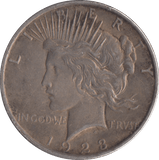1923 SILVER PEACE DOLLAR USA ( PHILADELPHIA MINT ) - SILVER WORLD COINS - Cambridgeshire Coins
