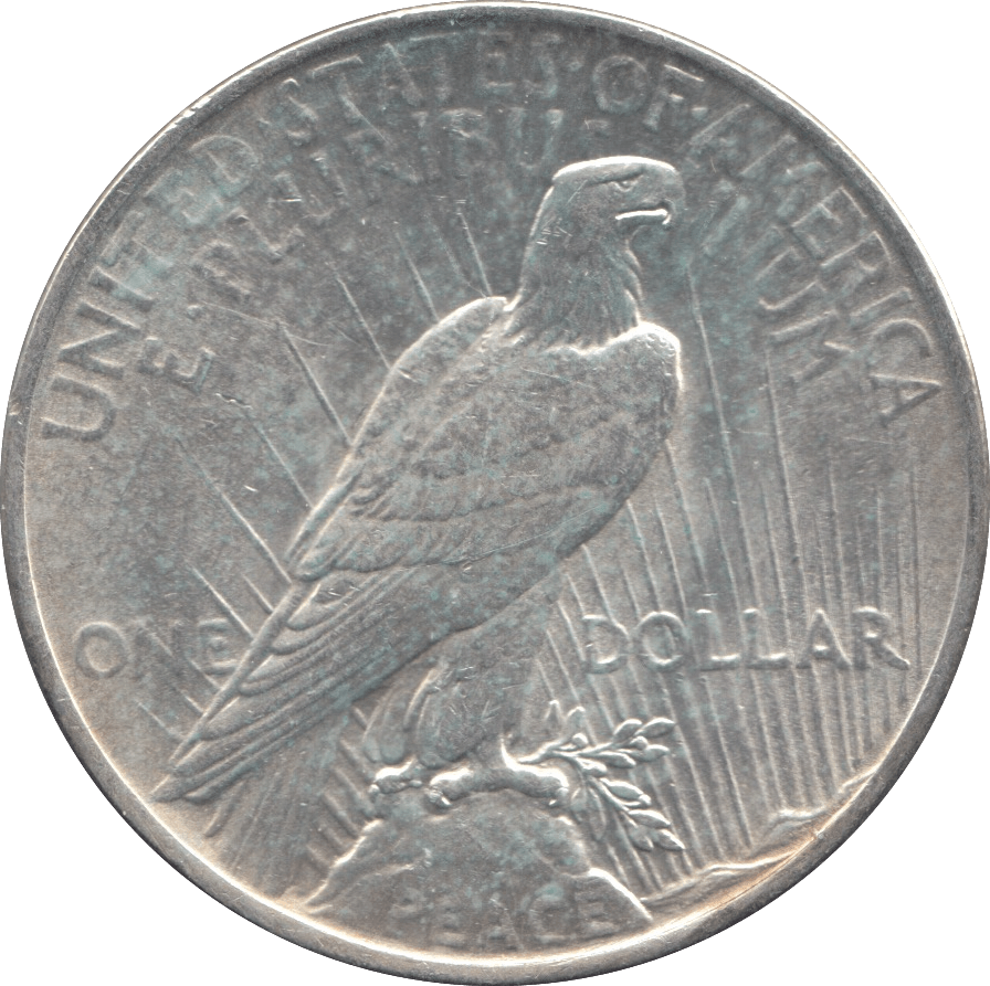 1923 SILVER PEACE DOLLAR USA REF 10 - SILVER WORLD COINS - Cambridgeshire Coins