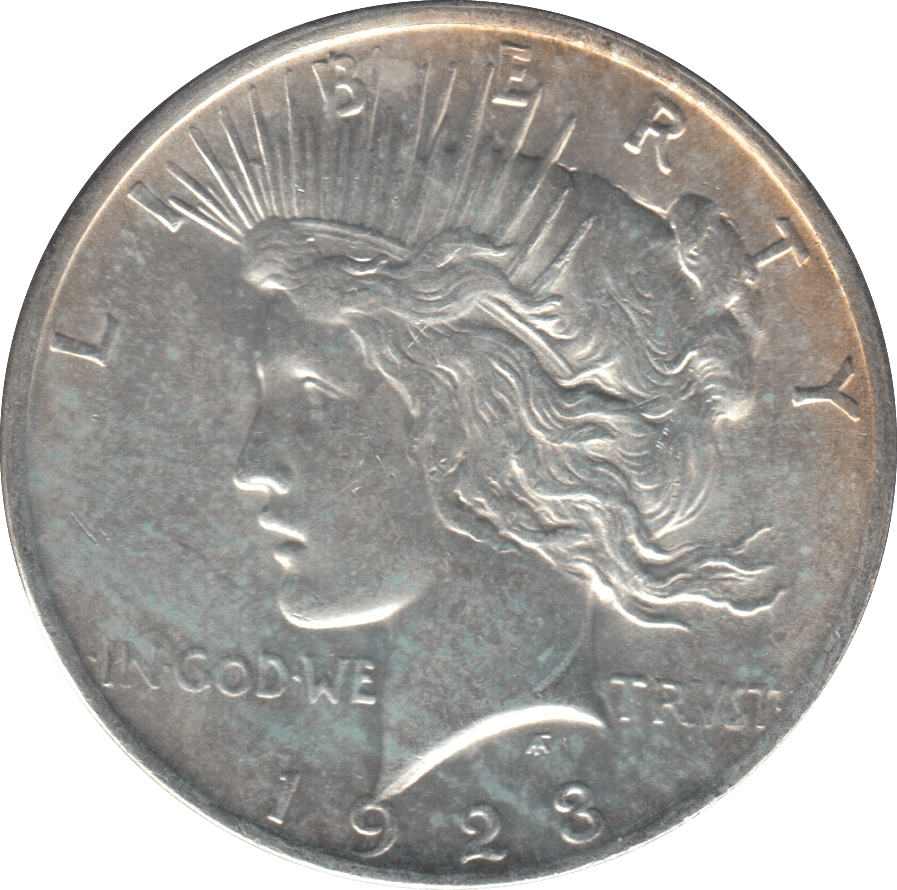 1923 SILVER PEACE DOLLAR USA REF 10 - SILVER WORLD COINS - Cambridgeshire Coins
